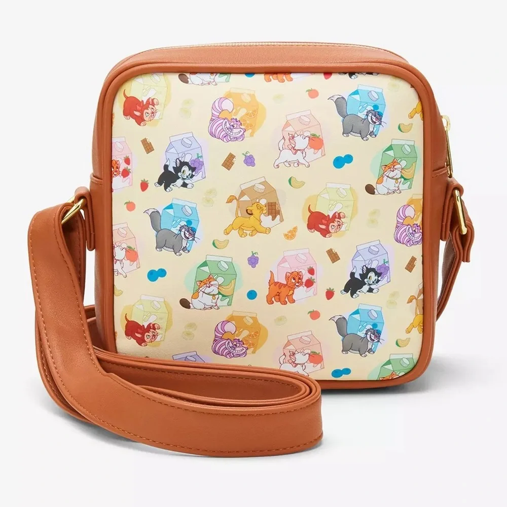 Loungefly Disney Cats with Milk Cartons Crossbody NWT